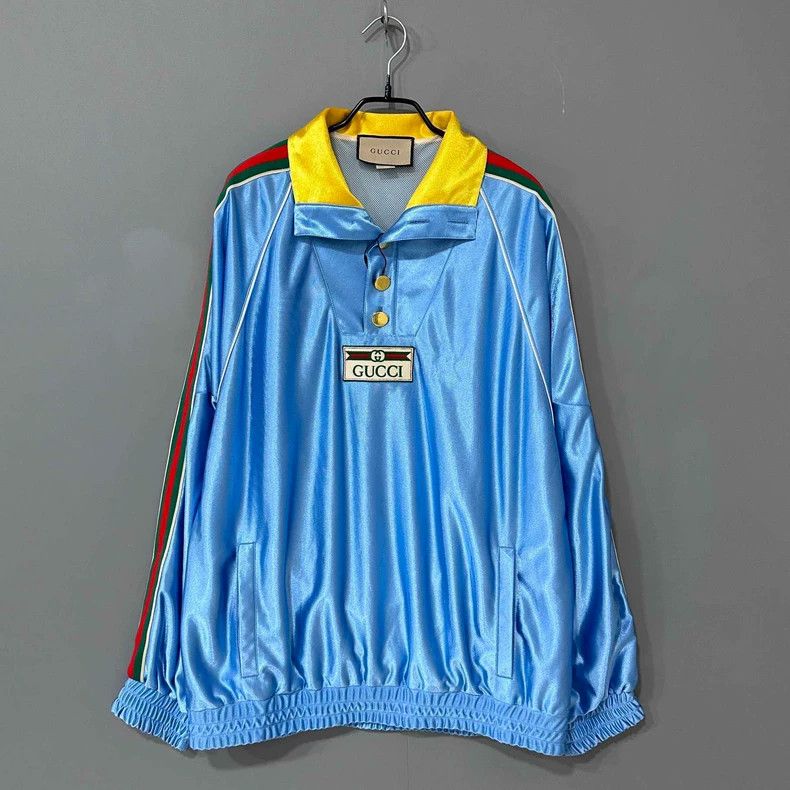 Gucci Gucci Belt logo striped silk sweatshirt 2506-Nextarrow Size US M / EU 48-50 / 2 - 1 Thumbnail