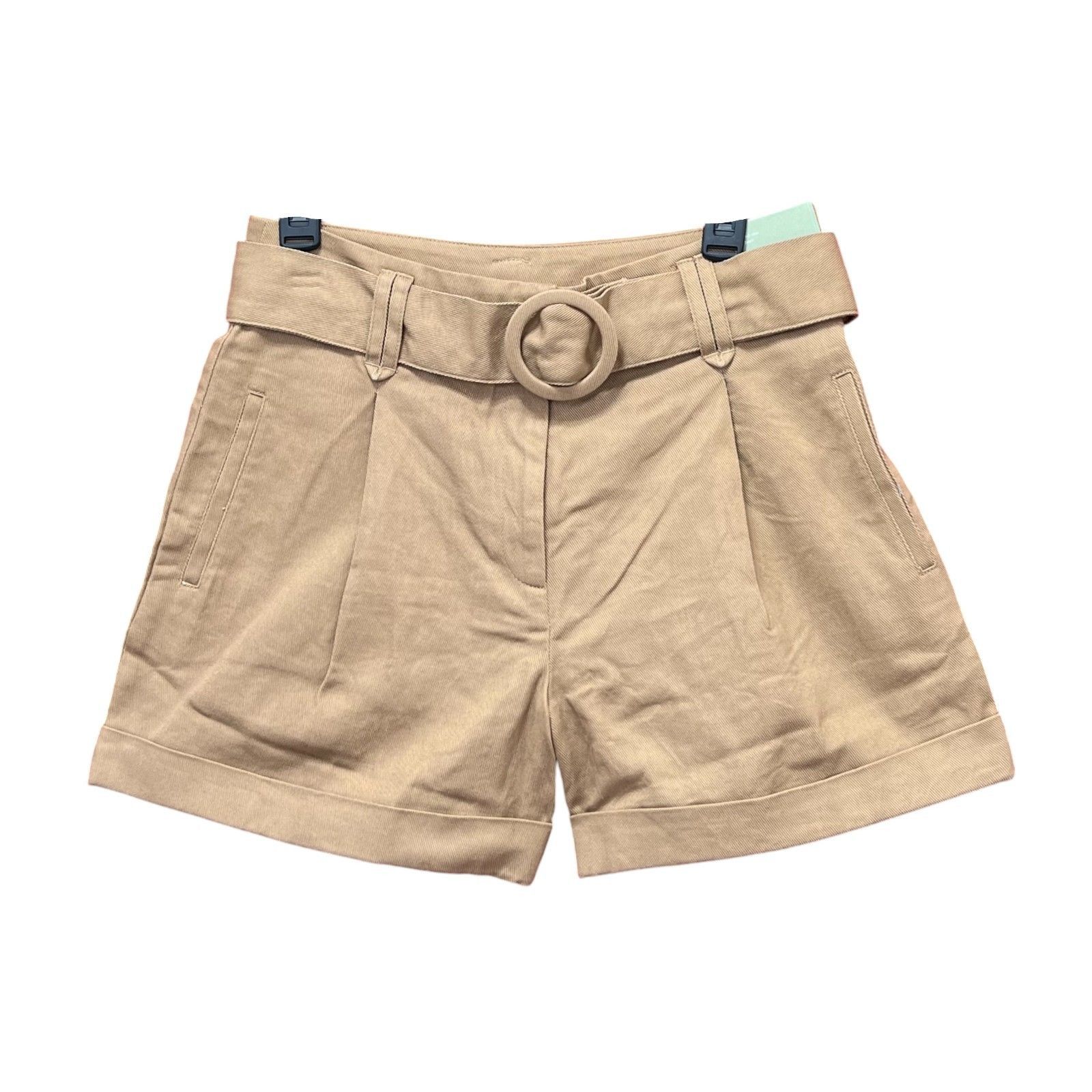 Other Ryegrass - Women's Mid-Rise Pleated Short - Light Brown - 4 Size 27" / US 4 / IT 40 - 3 Thumbnail