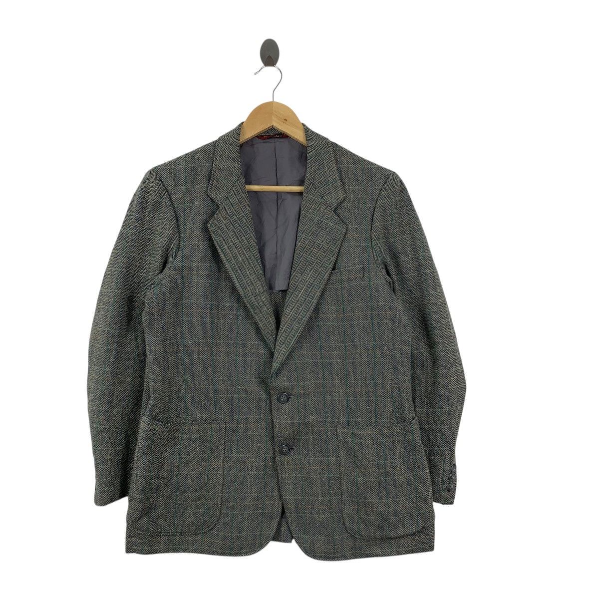 Emanuel Ungaro Vintage EMANUEL UNGARO PARIS Herringbone Blazer Coat Peacoat Size M / US 6-8 / IT 42-44 - 4 Thumbnail