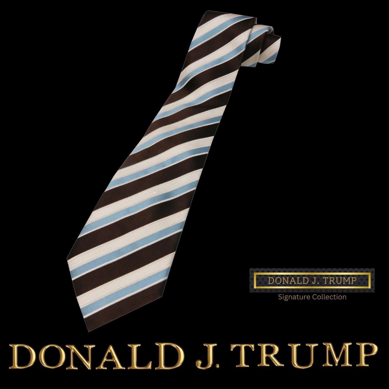 Designer Donald J. Trump Signature Collection Necktie Striped NEW Size ONE SIZE - 1 Thumbnail