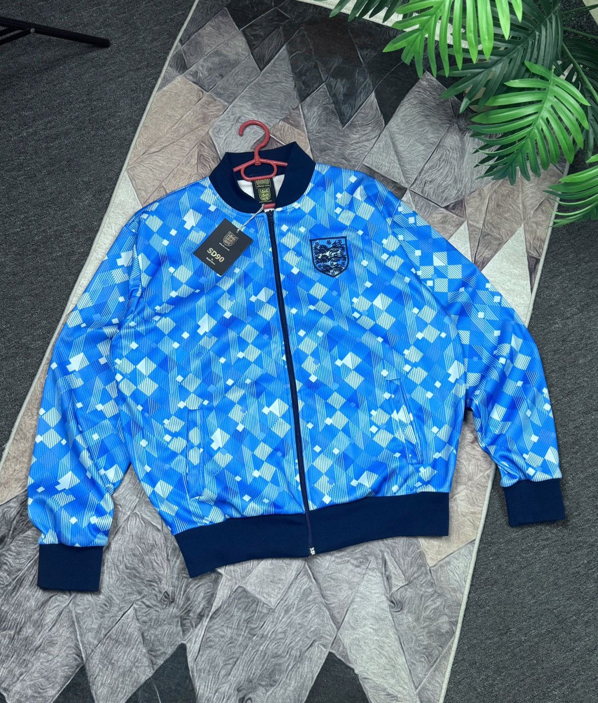 Japanese Brand Score Draw England 1990 Empire Third Track Jacket Size XL Size US XL / EU 56 / 4 - 17 Thumbnail