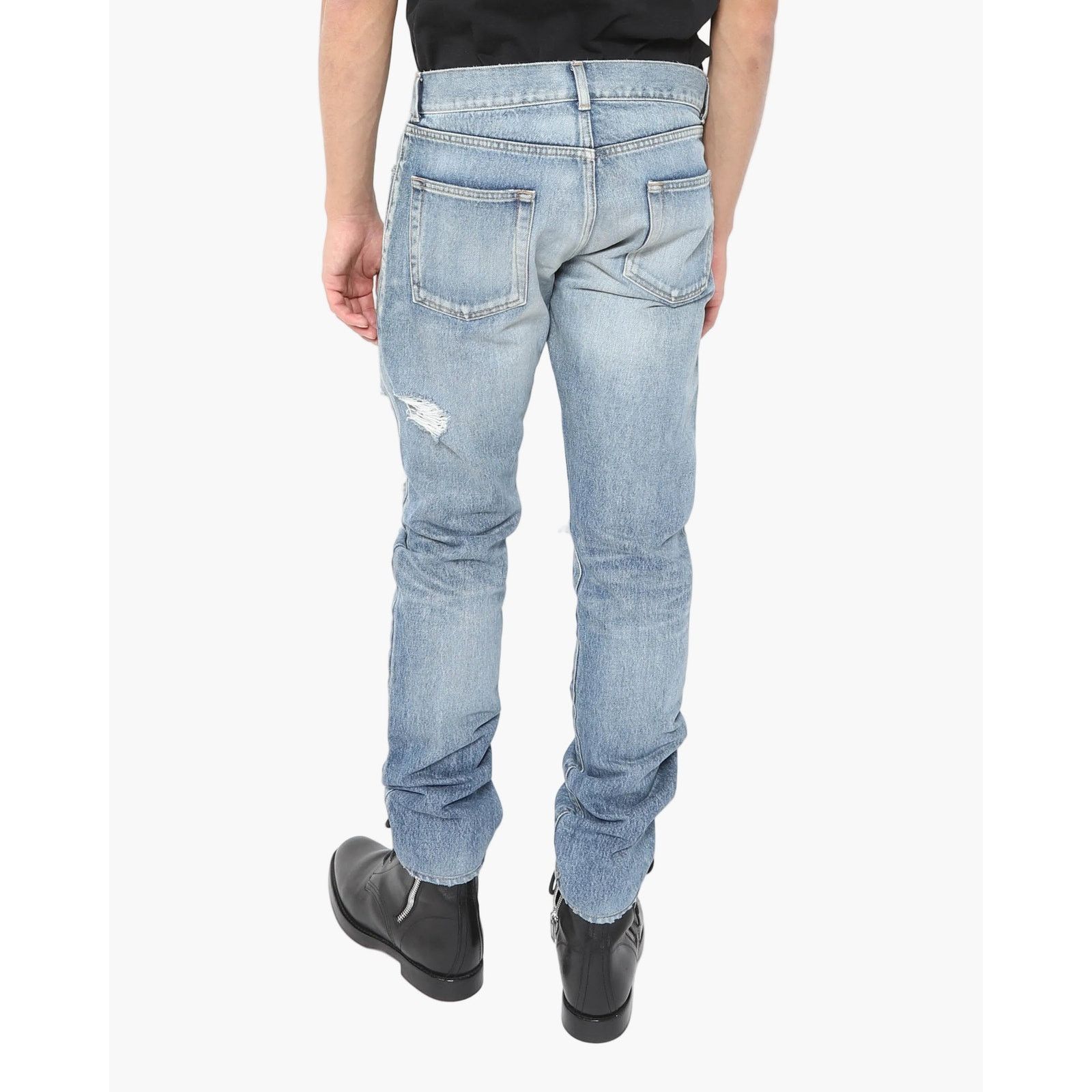 Saint Laurent Paris Distressed Denim Size US 32 / EU 48 - 2 Thumbnail