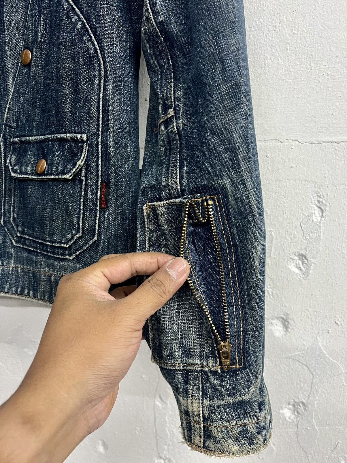 Goretex × Japanese Brand POWERAGE x GORETEX BIKER WATERPROOF JACKET DENIM Size US XL / EU 56 / 4 - 10 Thumbnail