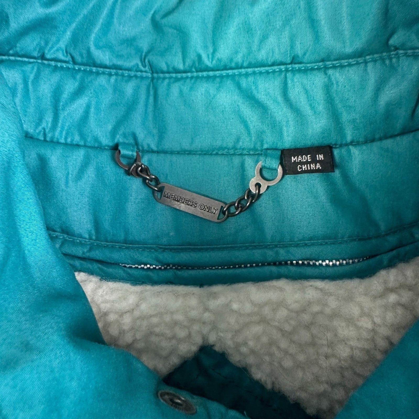 Members Only 90s Members Only Fleece Lined Jacket - Size Large Size US L / EU 52-54 / 3 - 5 Thumbnail