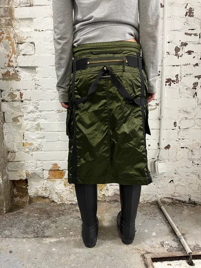 Jean Paul Gaultier AW2003 Jean Paul Gaultier Bondage Khaki Military Skirt Size 27" / US 4 / IT 40 - 3 Thumbnail