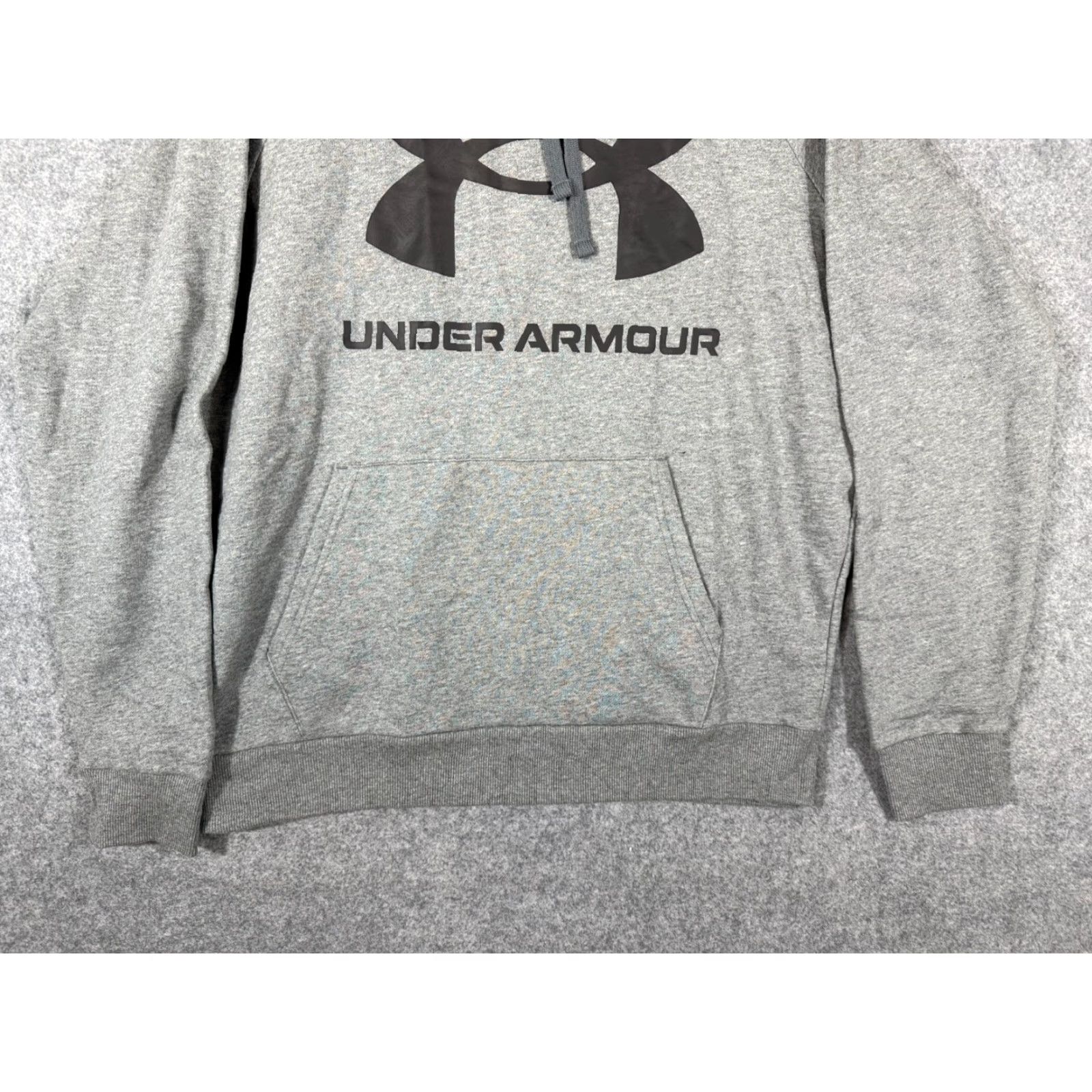 Under Armour Under Armour Hooded Sweatshirt Mens L Gray Drawstring Fleece Pullover Logo Size US L / EU 52-54 / 3 - 4 Thumbnail