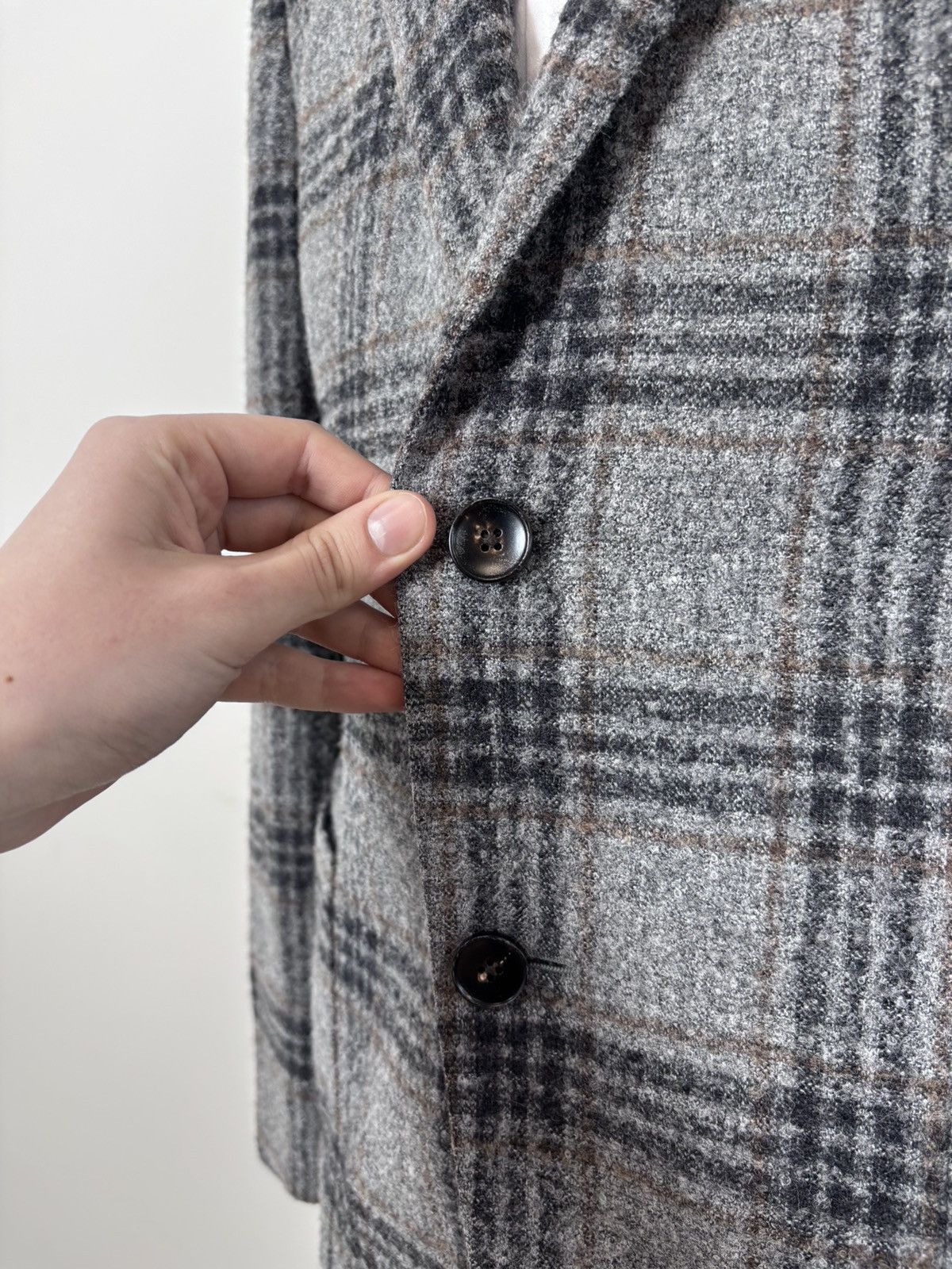 Luigi Bianchi Luigi Bianchi Sartoria Loro Piana Alpaca Wool Blazer Jacket Size 40R - 9 Thumbnail