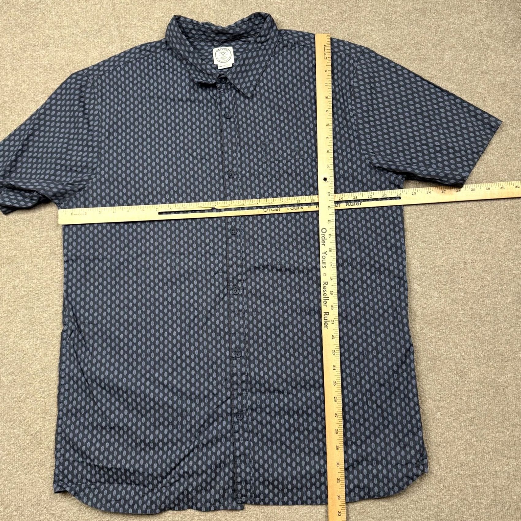 Vintage Voyager Mens Shirt 2XL Blue Short Sleeve Button Up Collared Preppy Adults Size US XXL / EU 58 / 5 - 5 Thumbnail