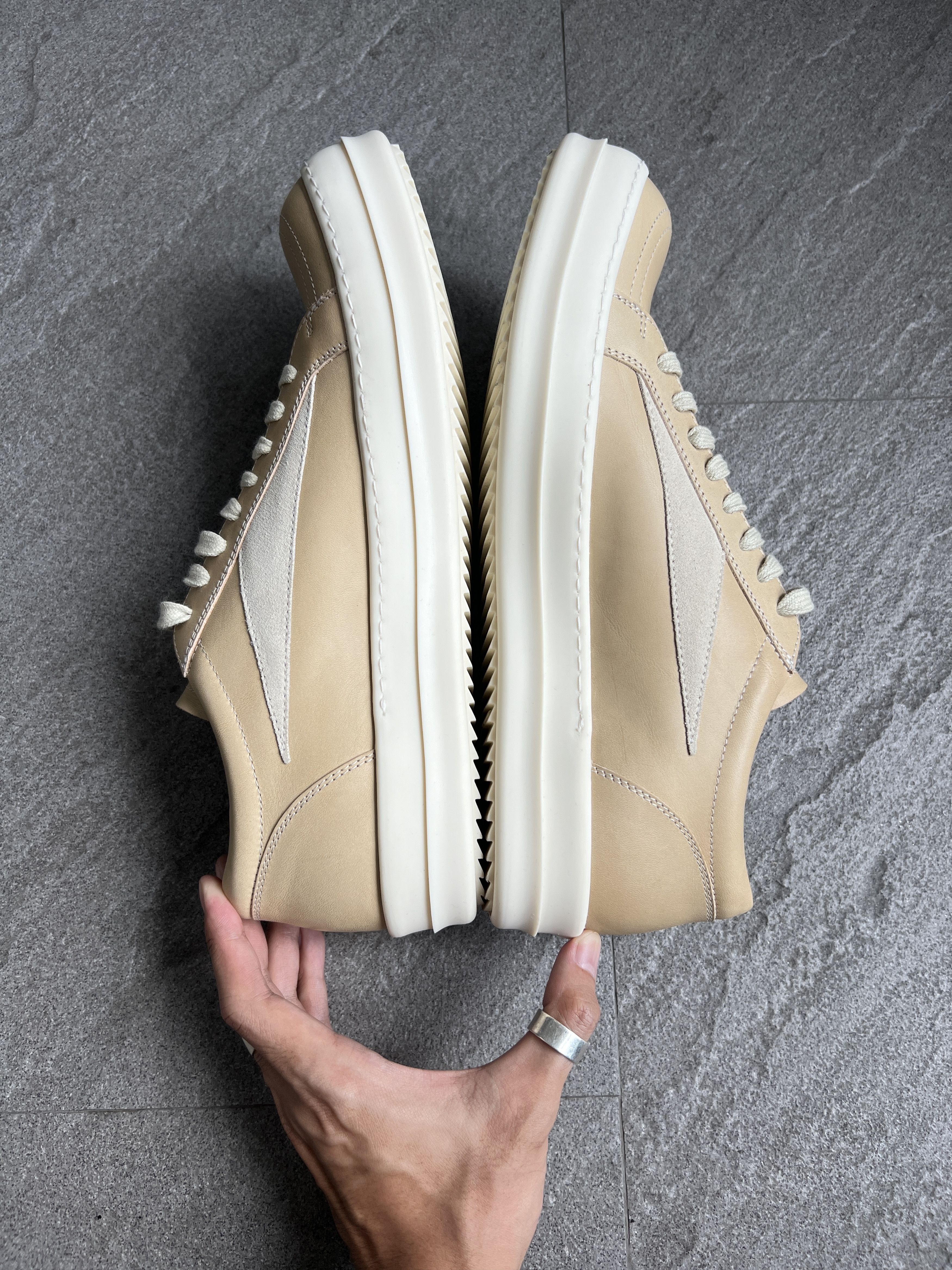 Rick Owens Rick Owens Vans Vintage Sneaks Parchment Milk EU44 New Size US 11 / EU 44 - 9 Thumbnail