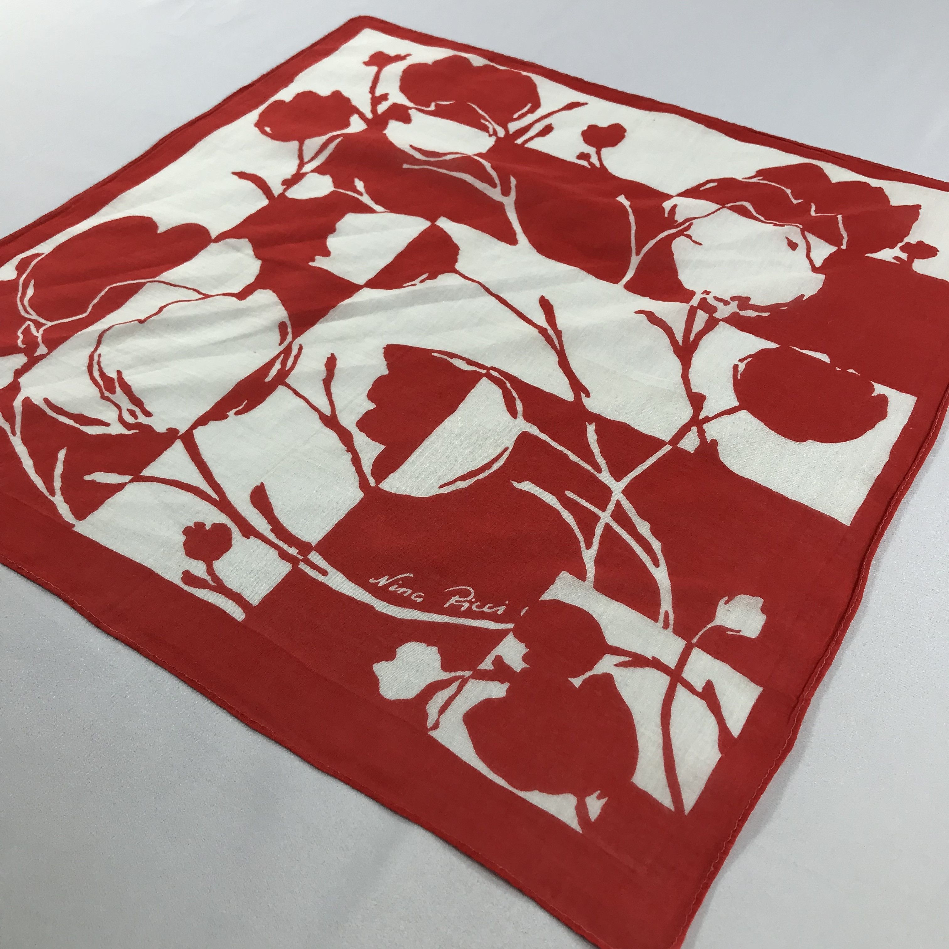 Nina Ricci × Vintage Nina Ricci Bandana / Handkerchief / Neckerchief - S2198 Size ONE SIZE - 2 Thumbnail
