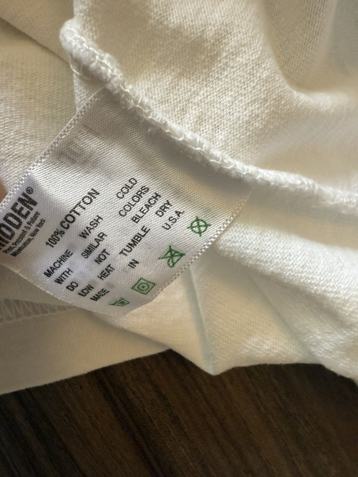 HIDDEN Hidden NY “HI-TEC Industrial” White Tee – XL – Made in USA Size US XL / EU 56 / 4 - 4 Thumbnail