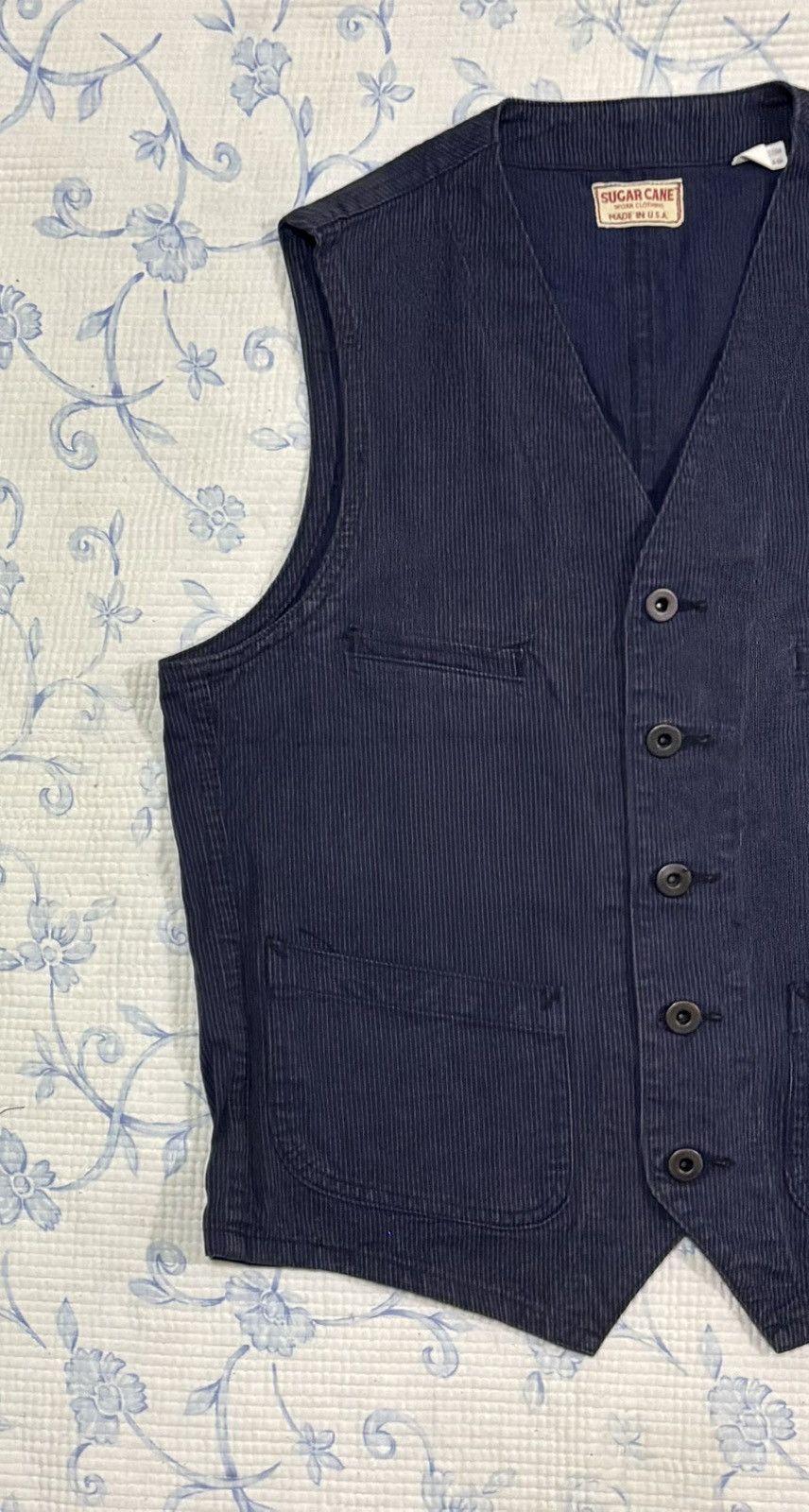 Sugar Cane Sugar Cane Stripe Worker Vest Size US M / EU 48-50 / 2 - 2 Thumbnail