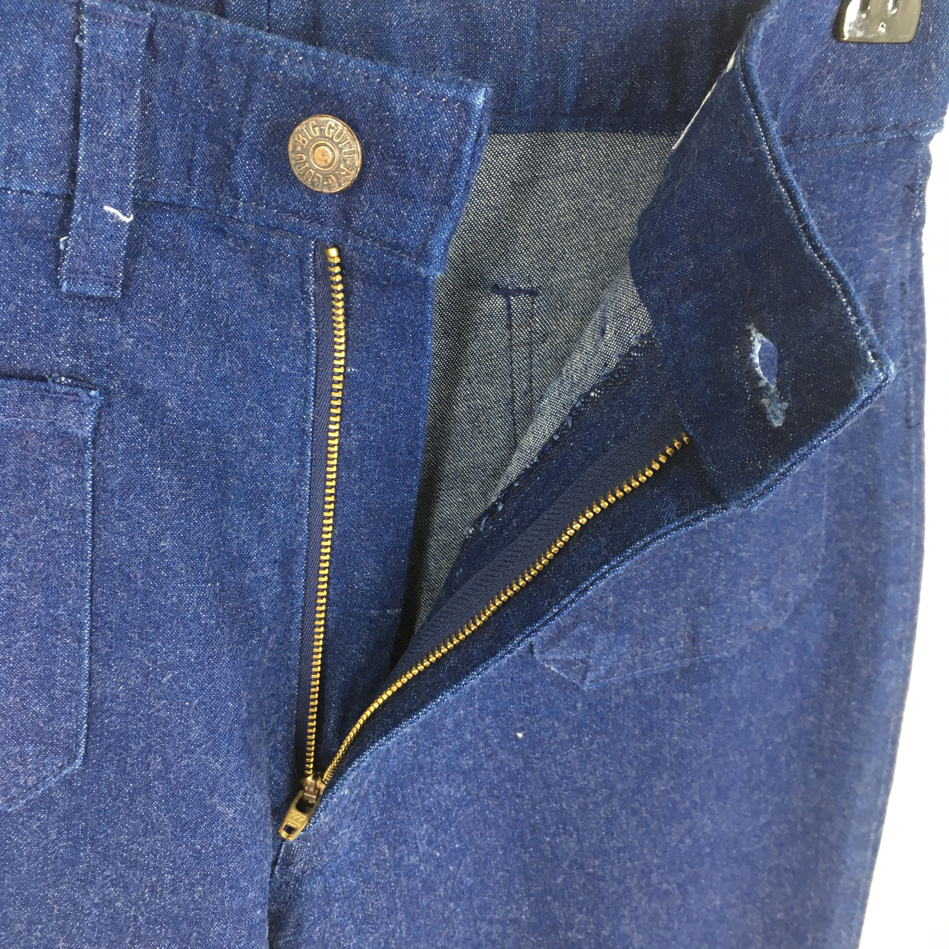 Size 26x29.5 Vintage Big Gutu Blue Flared Bootcut Jeans