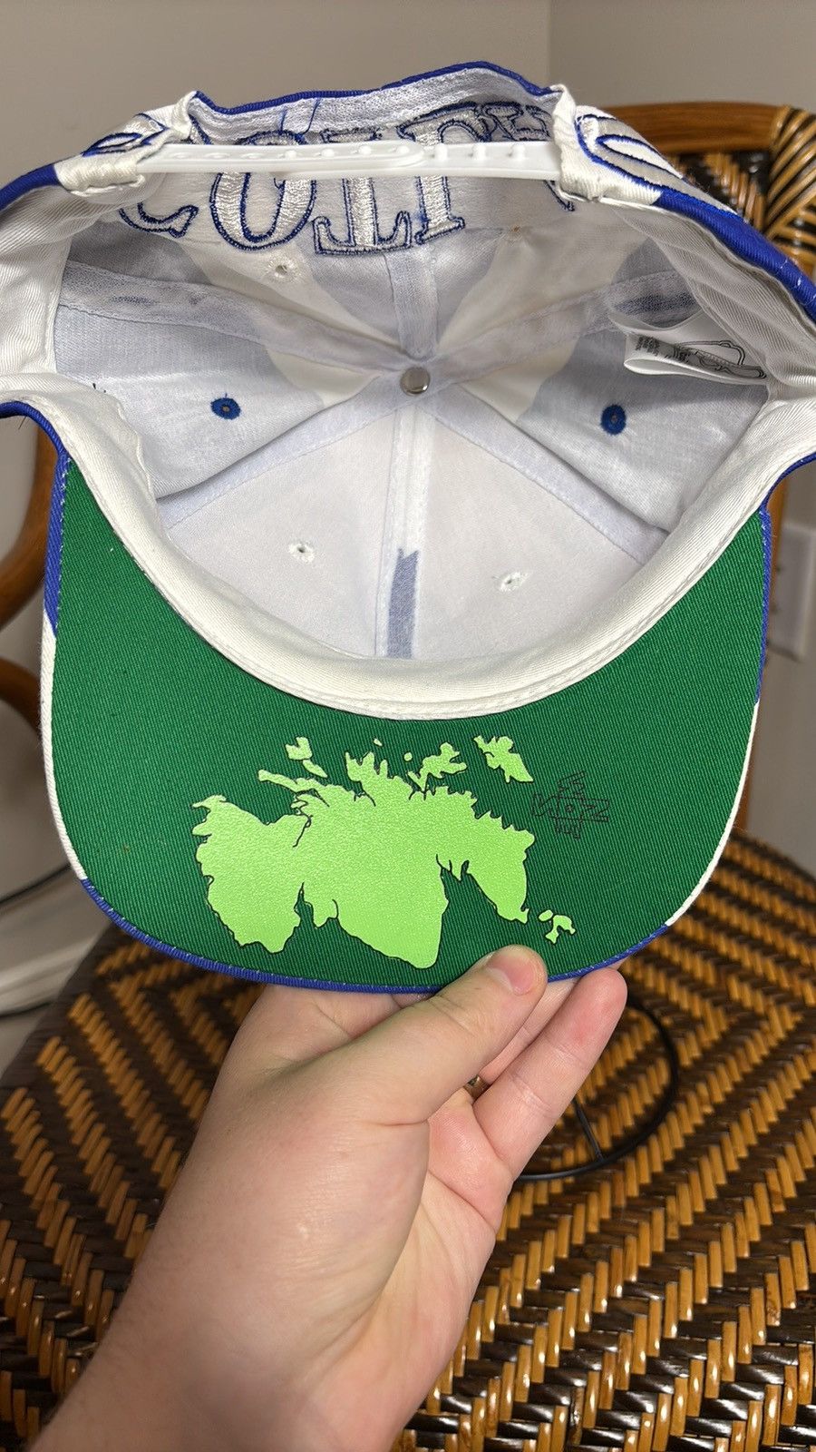 Vintage Vintage Scotland Flag Big Logo Blockhead Snapback Hat Size ONE SIZE - 5 Thumbnail