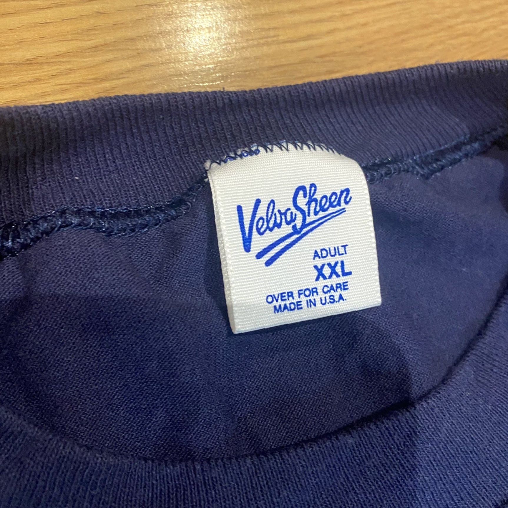 Velva Sheen VINTAGE Operation Desert Storm T Shirt Blue 90s Single-Stitch Tee Men’s XXL Velva Sheen Shirt Men 2XL Blue Size US XXL / EU 58 / 5 - 6 Thumbnail