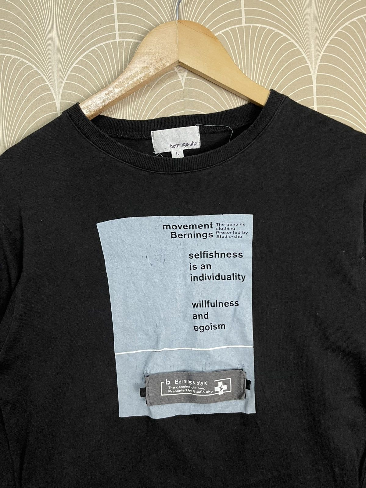 Japanese Brand 2000s BERNINGS SHO BONDAGE LONG SLEEVE TSHIRT Size US S / EU 44-46 / 1 - 5 Thumbnail