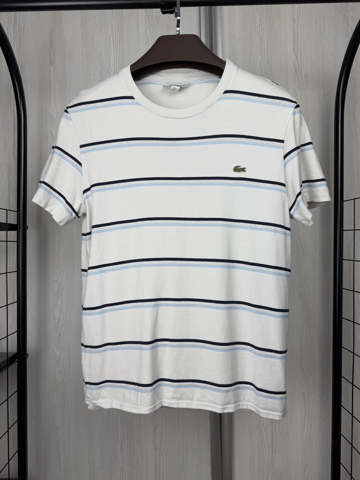 Lacoste Lacoste white striped cotton linen tee shirt size S Size US S / EU 44-46 / 1 - 2 Thumbnail