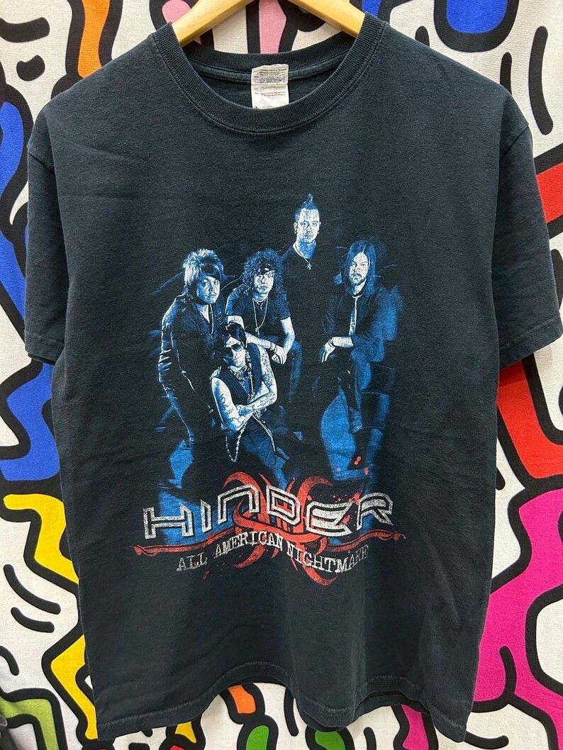 Vintage Vintage 2000s Hinder Band tshirt size M Size US M / EU 48-50 / 2 - 2 Thumbnail
