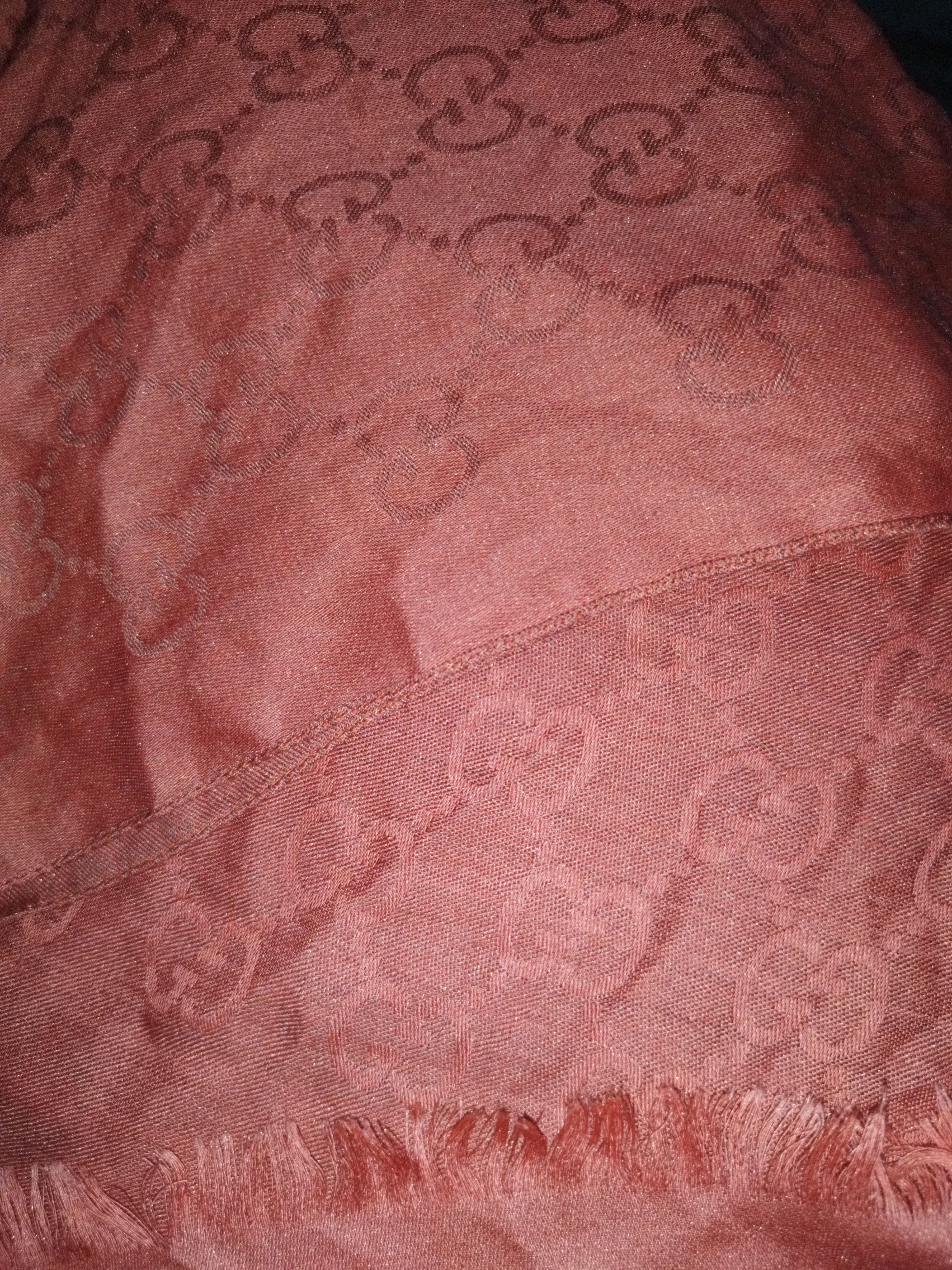 Gucci GUCCI MONOGRAM JACQUARD FRINGE SCARVES Size ONE SIZE - 3 Thumbnail