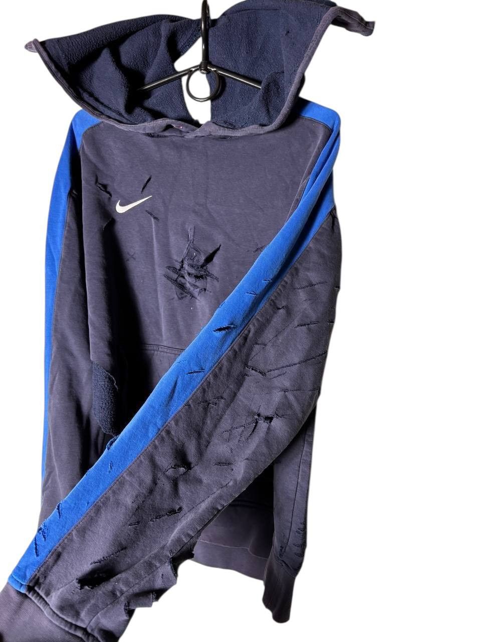 Designer Custom 1 of 1 NIKE CRAZY DISTRESSED HOODIE Vintage Size US M / EU 48-50 / 2 - 3 Thumbnail