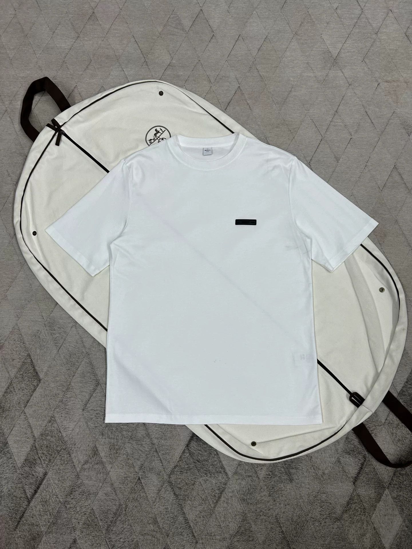Berluti Berluti Spring Summer Lambskin Logo T-Shirt Size US M / EU 48-50 / 2 - 1 Thumbnail
