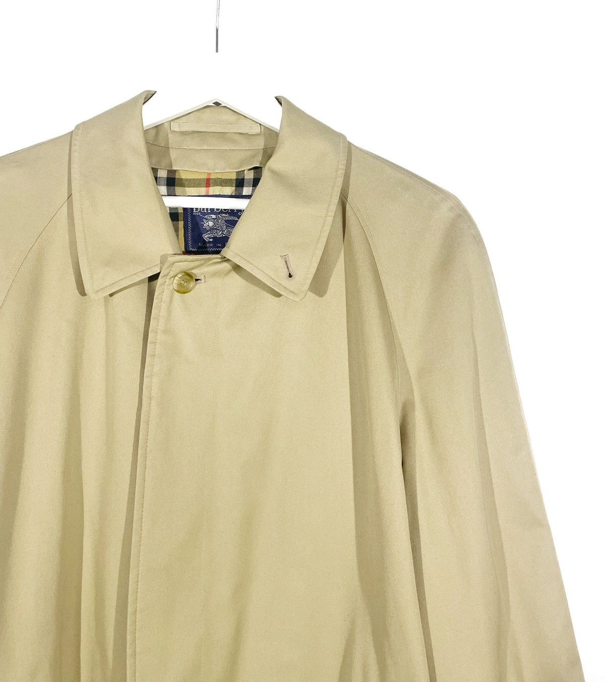 Burberry × Vintage Burberry Men Long Trench Coat Nova Check Vintage Size L 80s Size US L / EU 52-54 / 3 - 2 Thumbnail