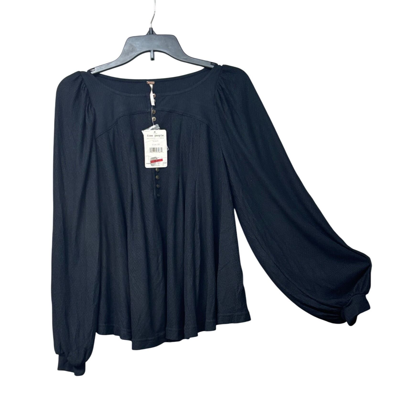 Free People Free People Devin Top, Black, Size XS Size XS / US 0-2 / IT 36-38 - 4 Thumbnail
