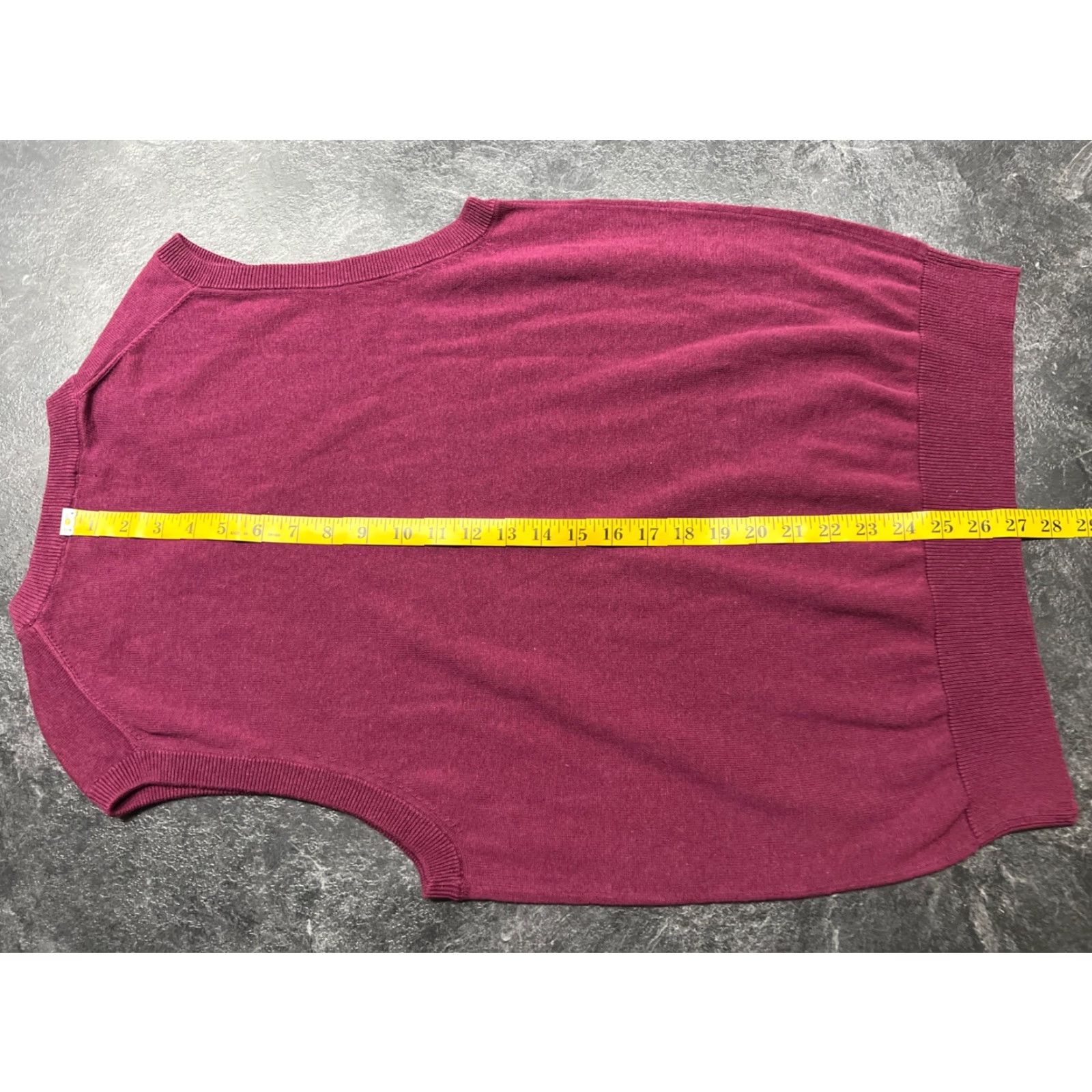 Vintage Alan Flusser Mens Vest Pullover Sweater Size M Dark Red Maroon Size US M / EU 48-50 / 2 - 5 Thumbnail