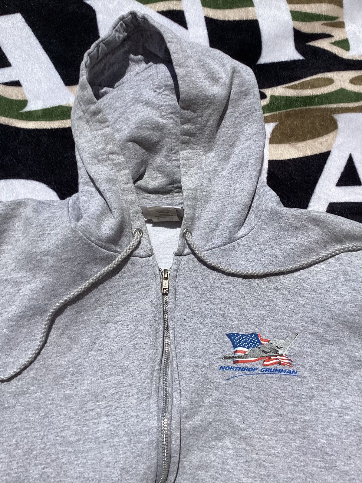 Other Vintage 90s/Y2K Northrop Grumman B-52 bomber zip up hoodie Size US L / EU 52-54 / 3 - 4 Thumbnail