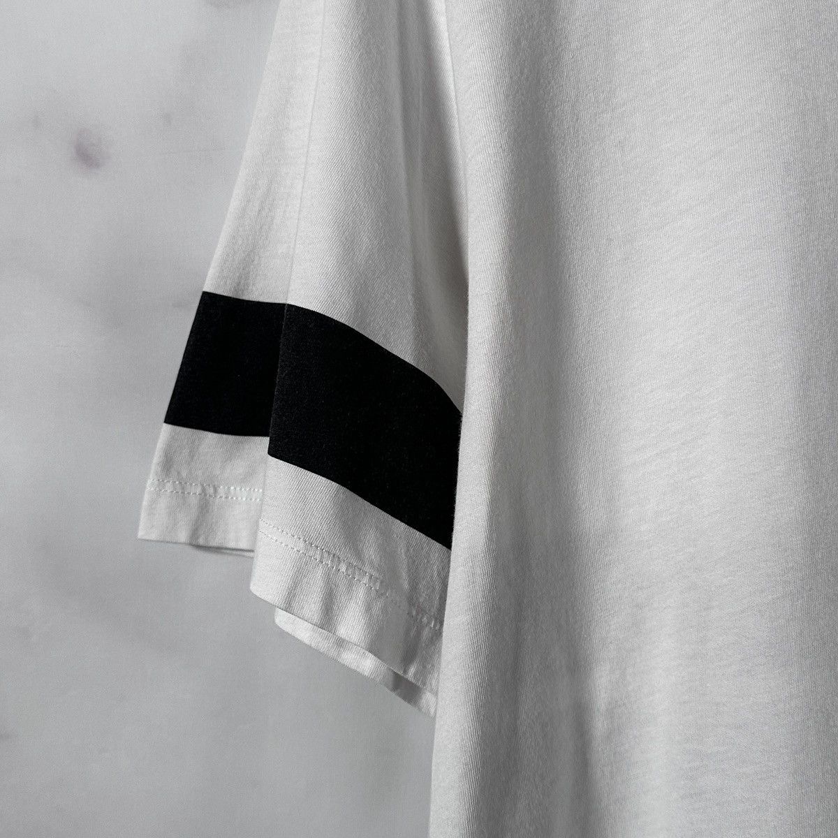 Helmut Lang White/Black Stripe Tee Size US L / EU 52-54 / 3 - 4 Thumbnail