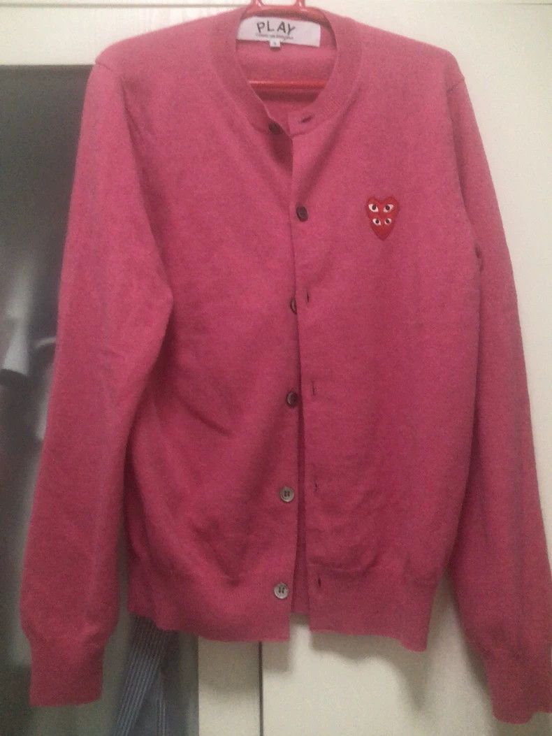 Comme des Garcons Comme des Garçons Pink Knit Cardigan- DMC Size US M / EU 48-50 / 2 - 1 Thumbnail