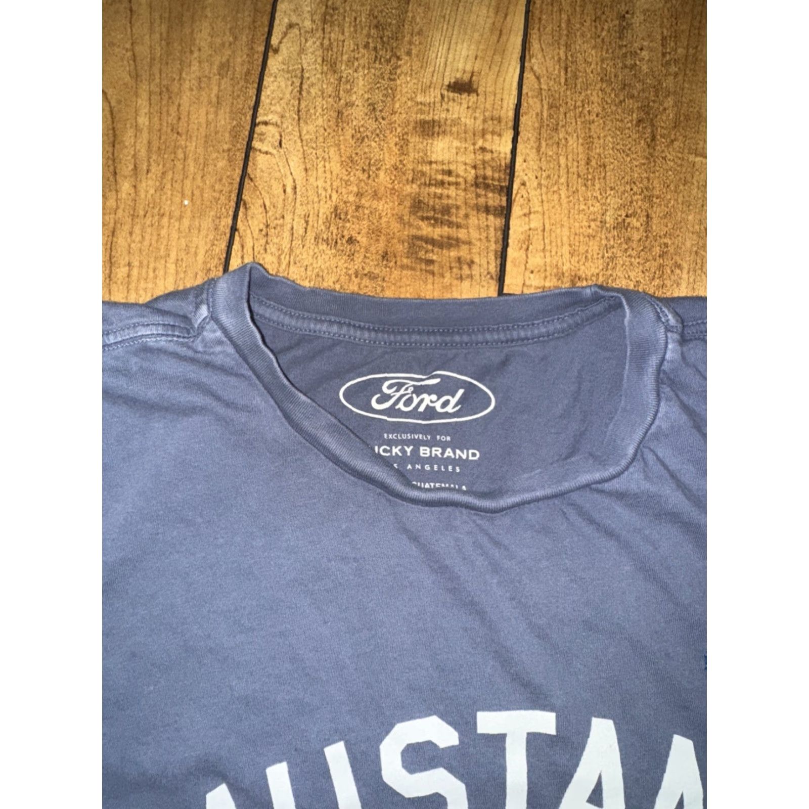 Lucky Brand Lucky Brand T-Shirt Mustang Speed Shop Graphic Blue Men’s Large Size US L / EU 52-54 / 3 - 4 Thumbnail