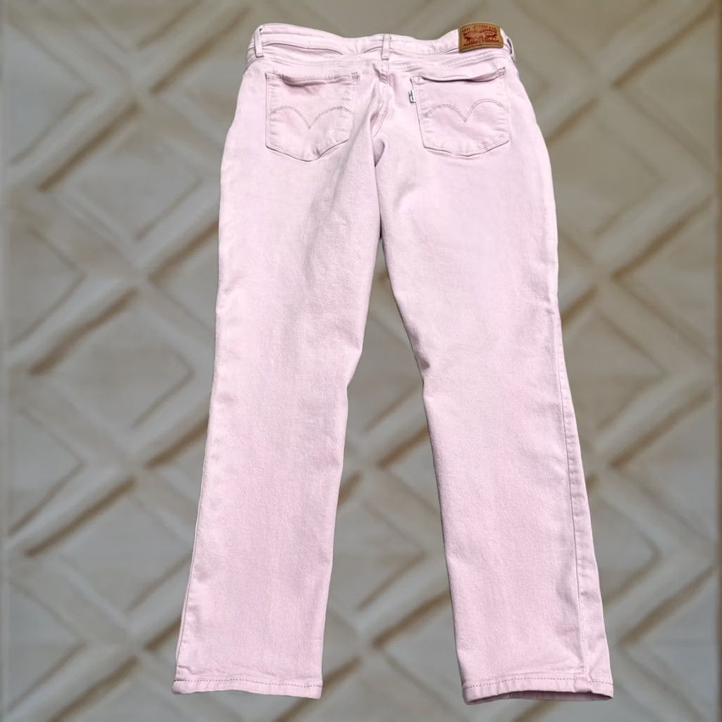 Levi's Levi's 711 Skinny Jeans Womens 30 Light Pink Mid Rise Stretch Denim 5-Pocket City 2000s Mens Women Girls Size 30" / US 8 / IT 44 - 1 Thumbnail