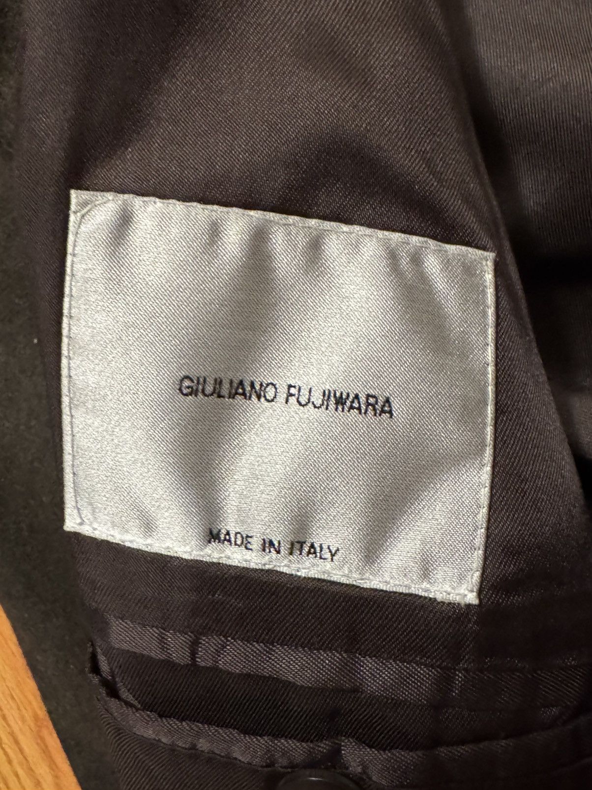 Giuliano Fujiwara Giuliano Fujiwara Belted Wool Blazer Green Minimal Archive Size 50R - 8 Thumbnail