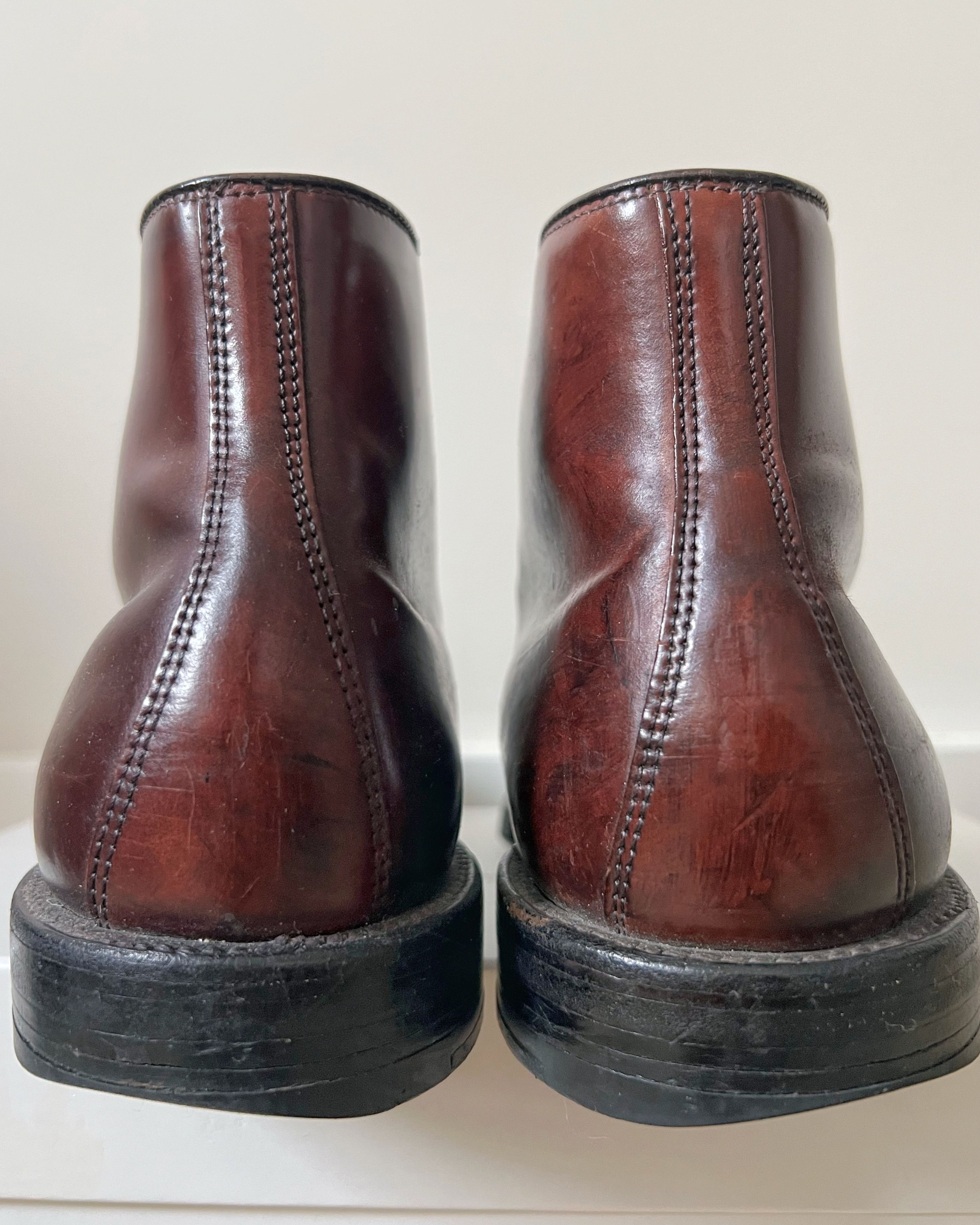 Alden Alden 4060 Color 8 Shell Cordovan Cap-Toe Boots (Grant) Size US 8.5 / EU 41-42 - 3 Thumbnail