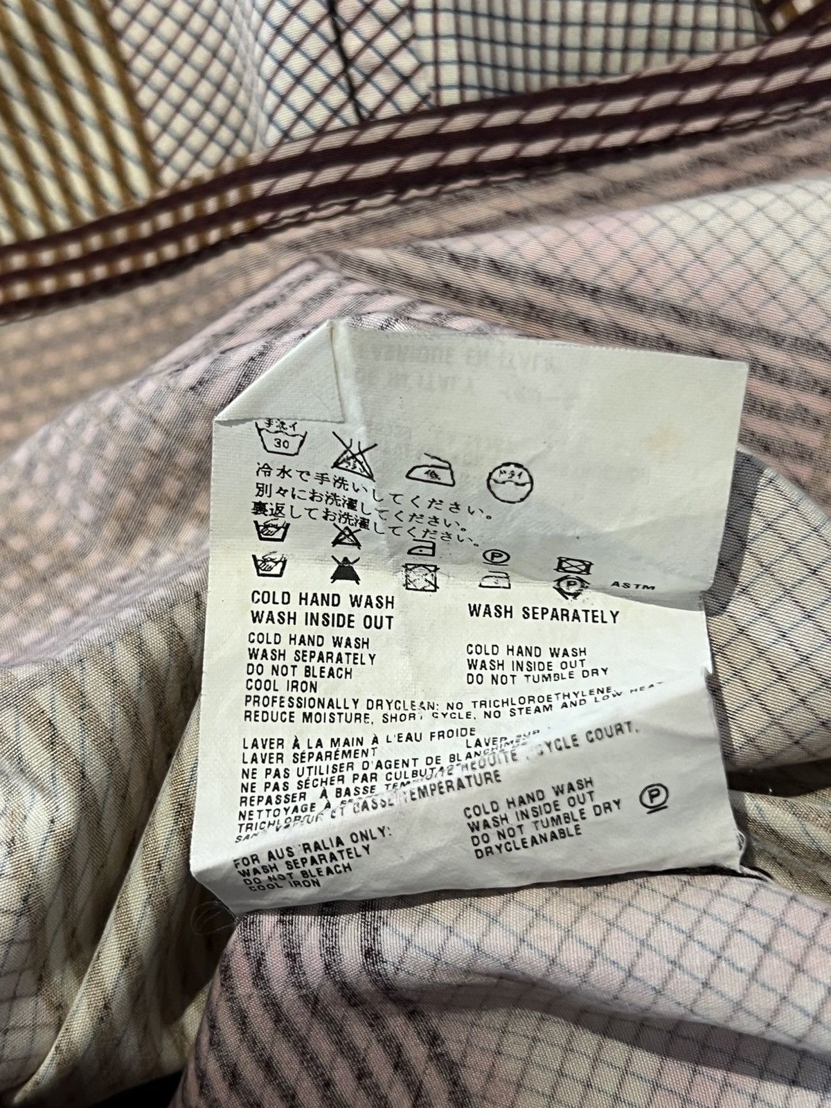 Prada PRADA SS08 check-motif shirt Size US L / EU 52-54 / 3 - 6 Thumbnail