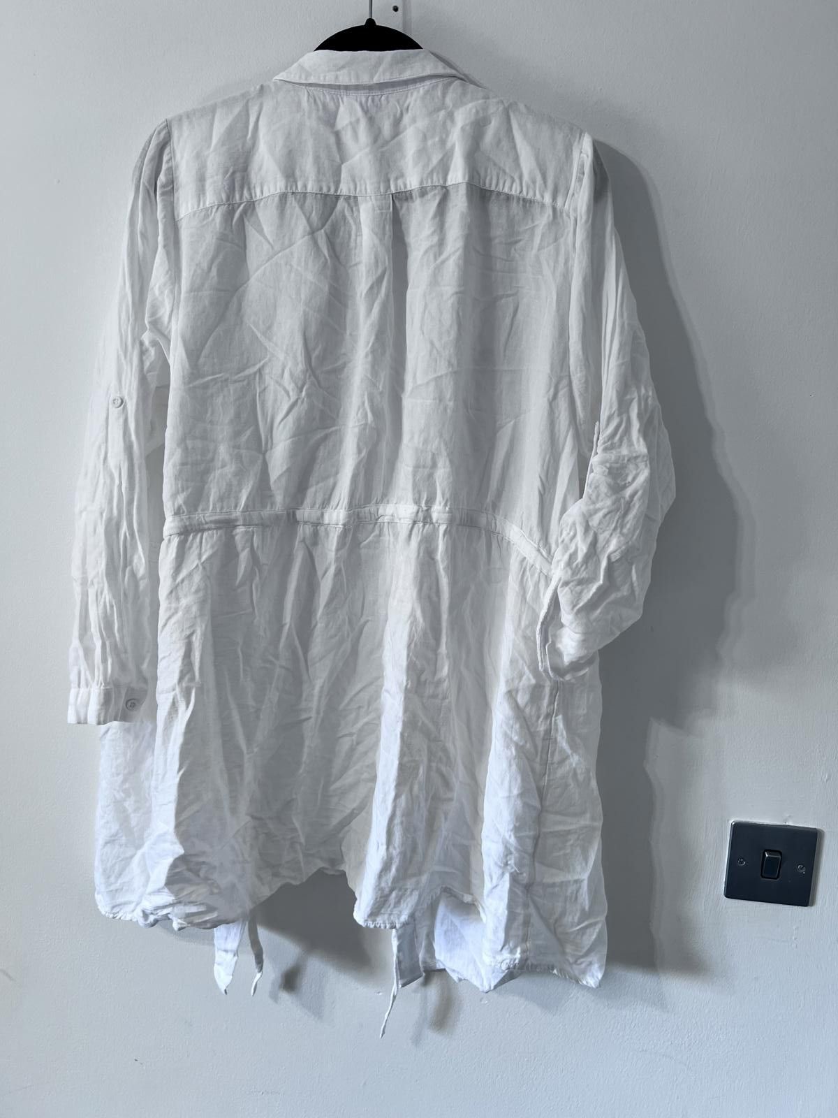 Other Yours White Button Front Lightweight Shirt Jacket – Size 20 Size XXL / US 16-18 / IT 52-54 - 6 Thumbnail
