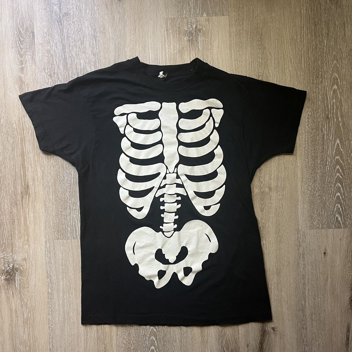 Kapital × Vintage 80s Skeleton Rib Cage Glow In the Dark Tee Size US XL / EU 56 / 4 - 2 Thumbnail