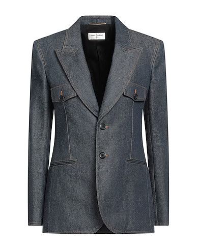 o1b1hav110724 Single-Breasted Jacket in Denim in Denim Blue