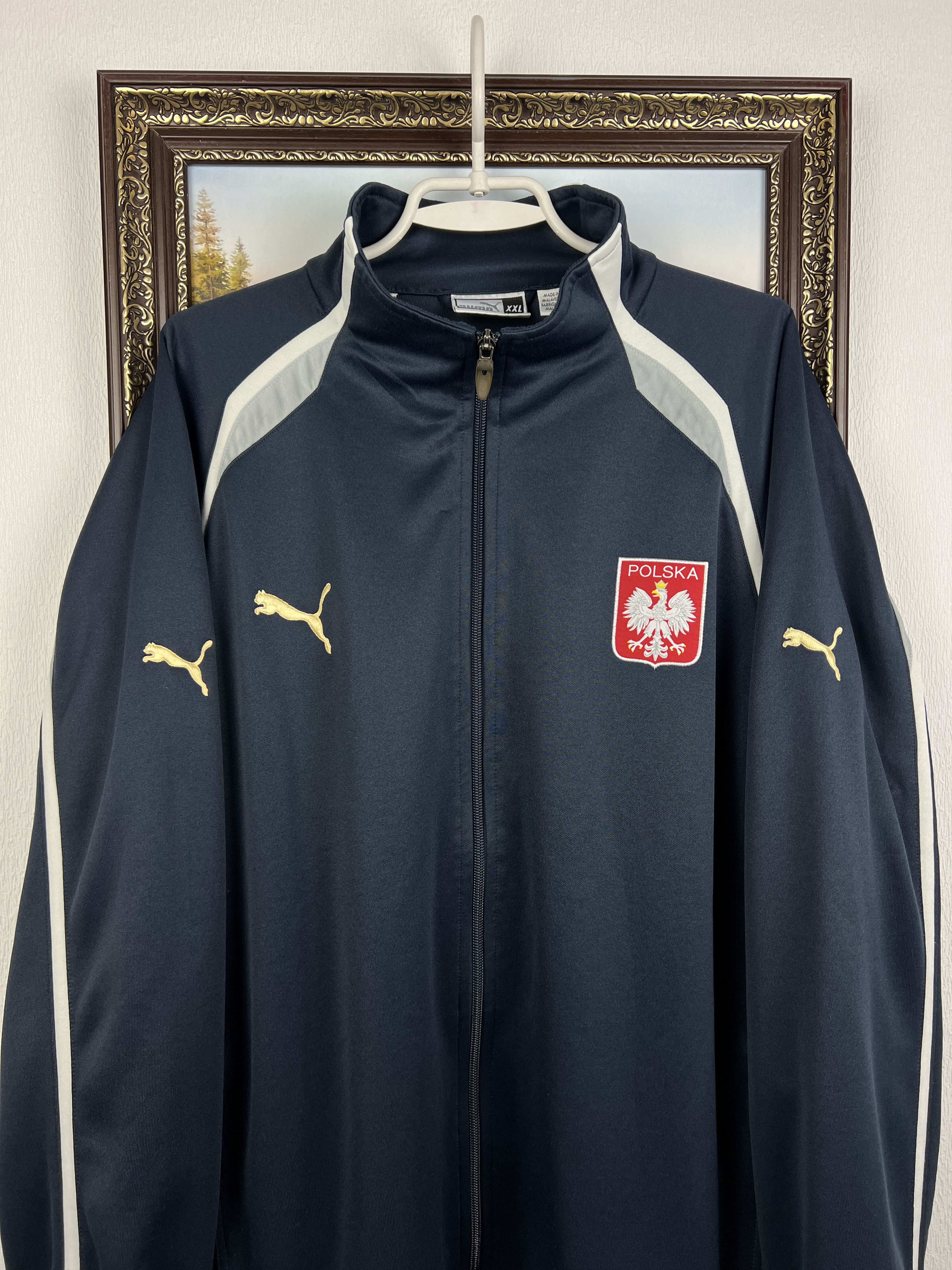 Puma Poland Football Jacket Soccer Track Top National Team Size US XXL / EU 58 / 5 - 2 Thumbnail