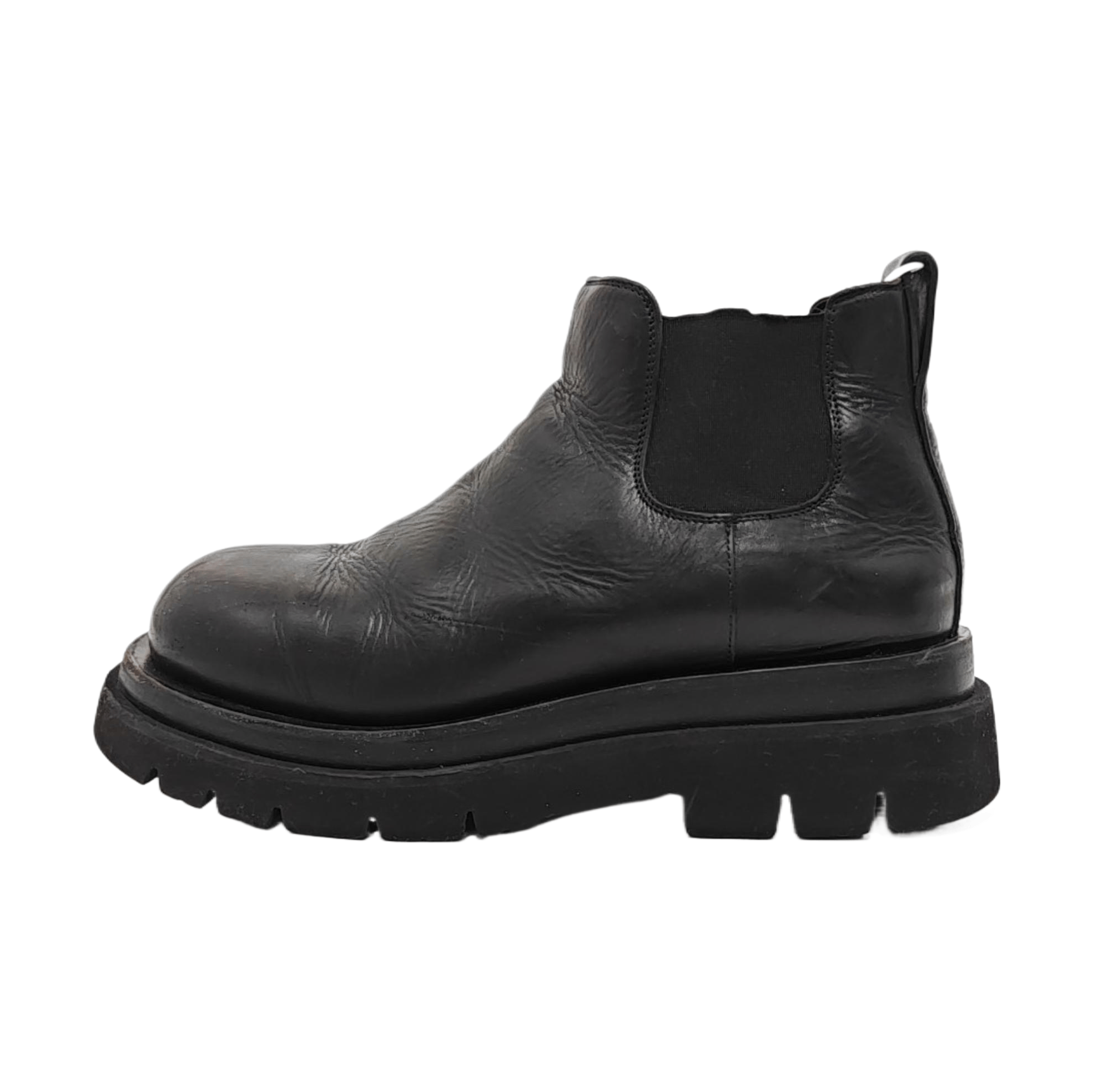 Bottega Veneta Bottega Veneta Black Leather Lug Sole Boots 41.5 Size US 8.5 / EU 41-42 - 1 Thumbnail