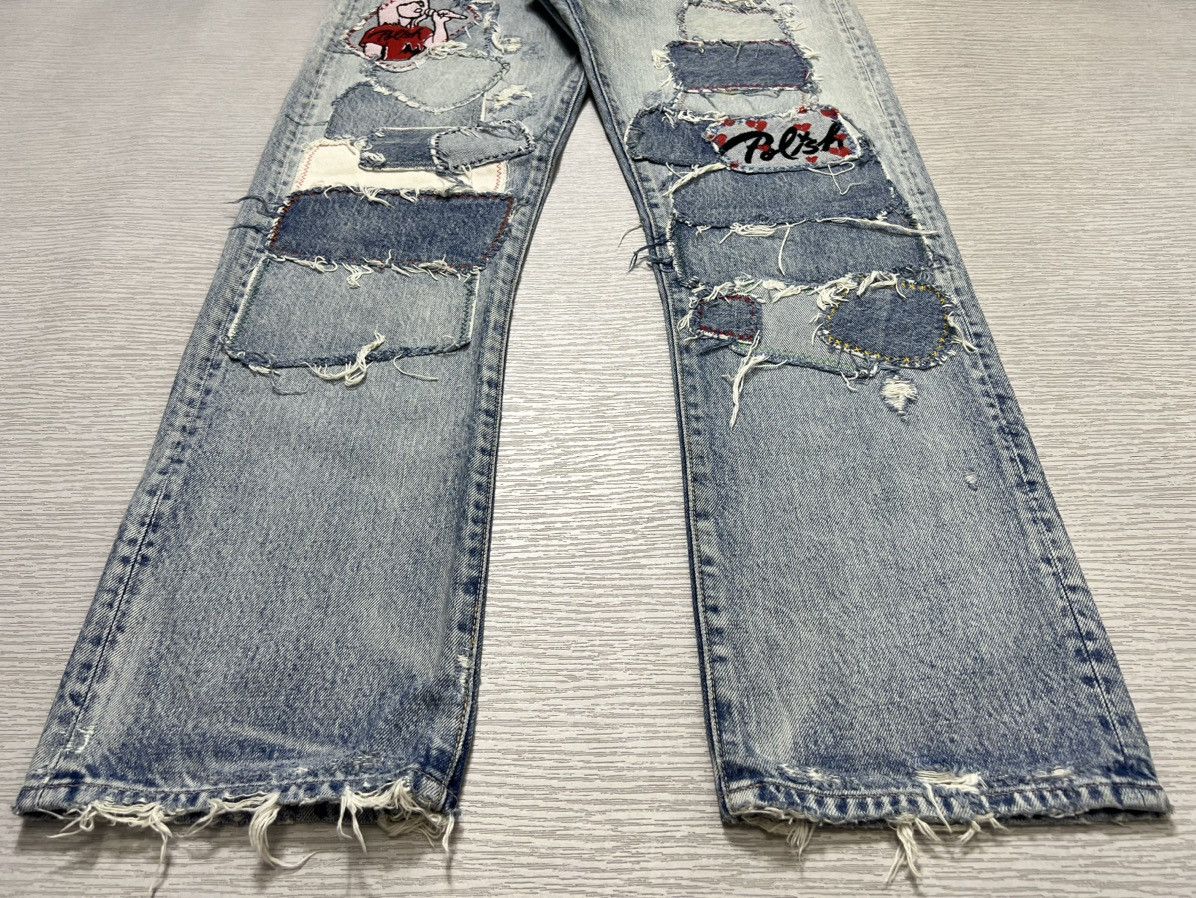 Designer × Japanese Brand RNA - Distressed Patchwork Denim Size US 32 / EU 48 - 8 Thumbnail