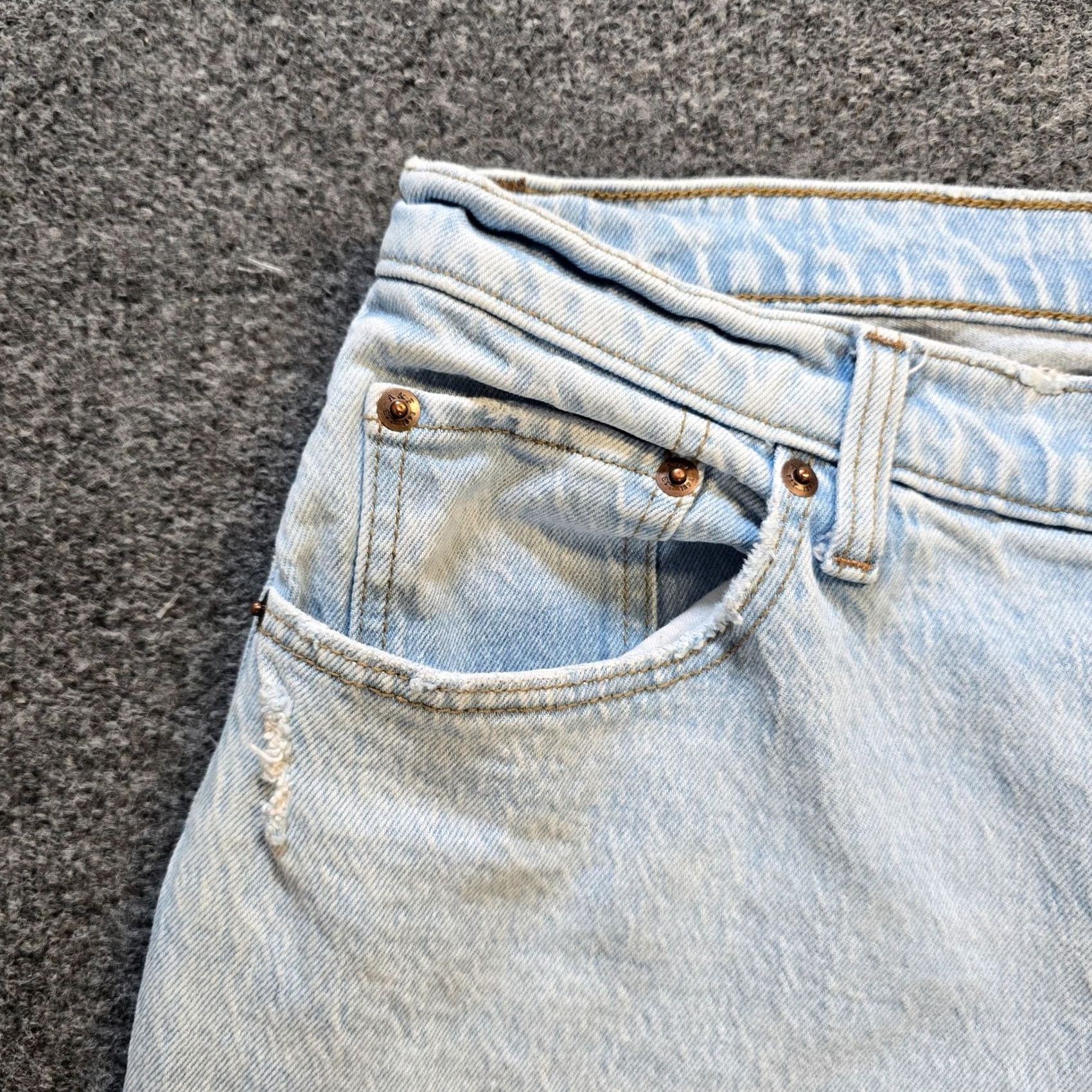 Abercrombie & Fitch Abercrombie & Fitch Jeans Womens Size 12 Short Blue 90s Straight High Rise Baggy Size 34" / US 12 / IT 48 - 3 Thumbnail