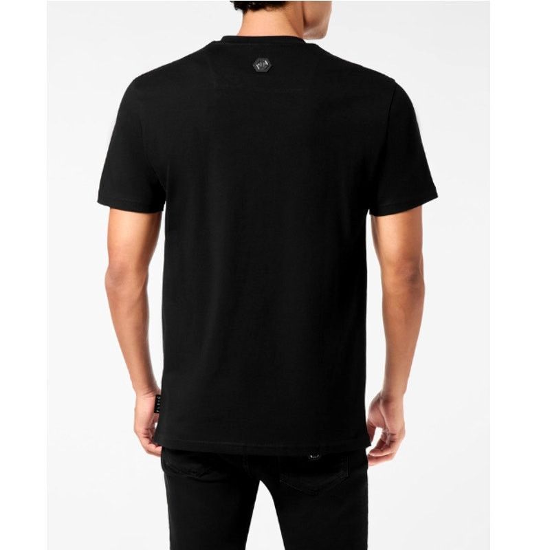 Philipp Plein Philipp Plein Black Plein Crown Stones Round Neck T-Shirt XL Size US XL / EU 56 / 4 - 2 Thumbnail