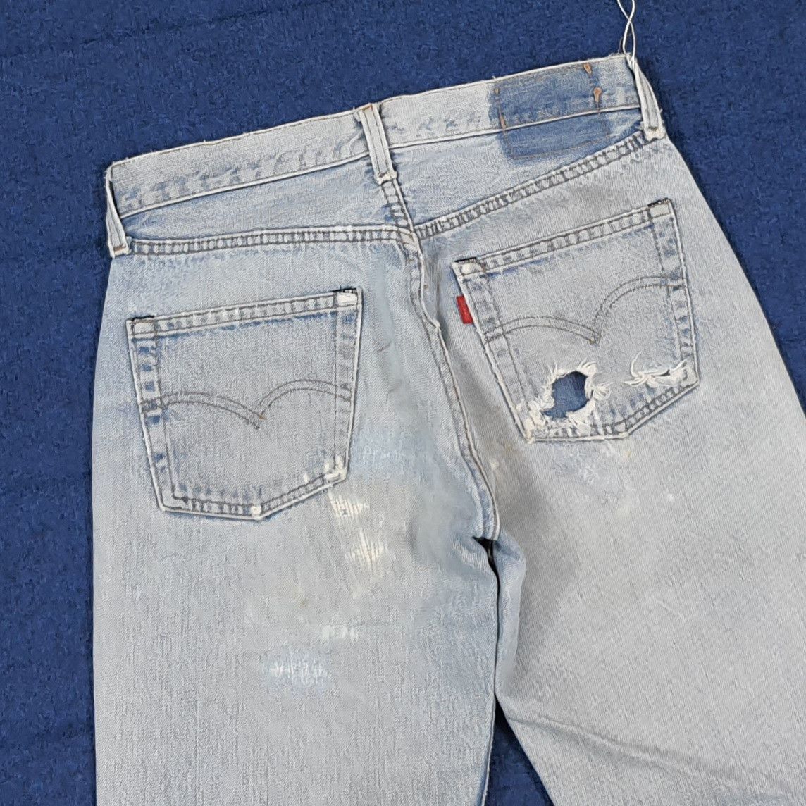 Levi's Vintage Levi’s 501 Custom Sashiko Repair Distressed C297N11 Size US 28 / EU 44 - 6 Thumbnail