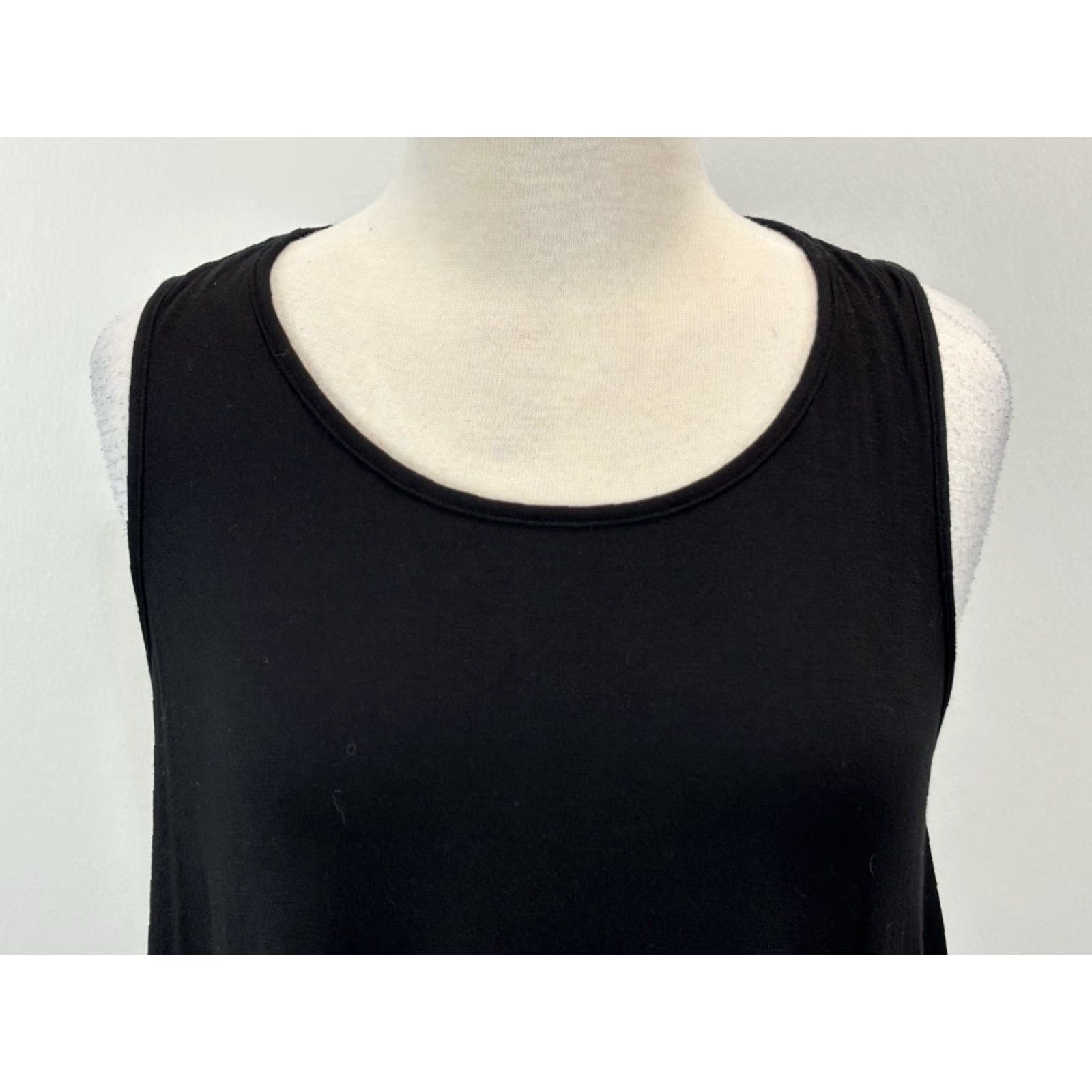 Vintage Judith March Swim Tank Top Shirt Sz Medium Black Tassel Fringe Hem Oversized Size M / US 6-8 / IT 42-44 - 5 Thumbnail