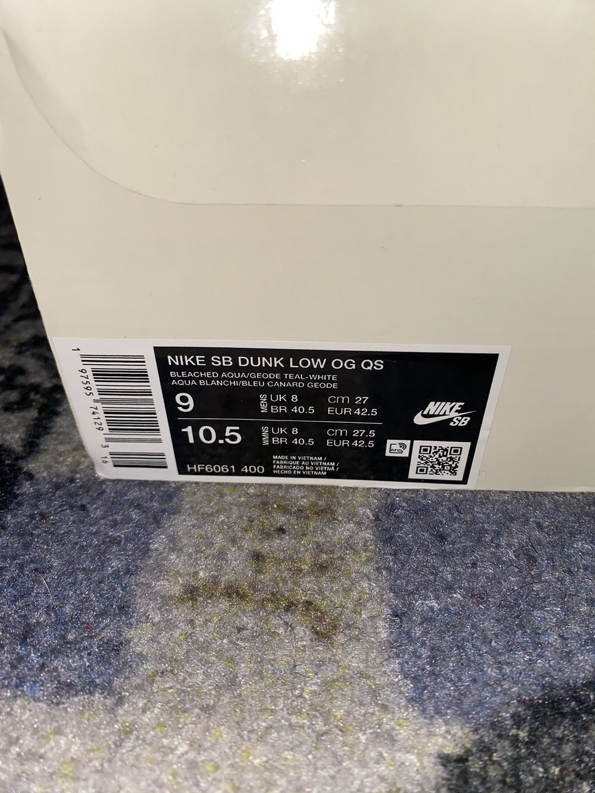 Nike Nike SB Dunk Low Futura Laboratories Bleached Aqua Size US 9 / EU 42 - 8 Thumbnail