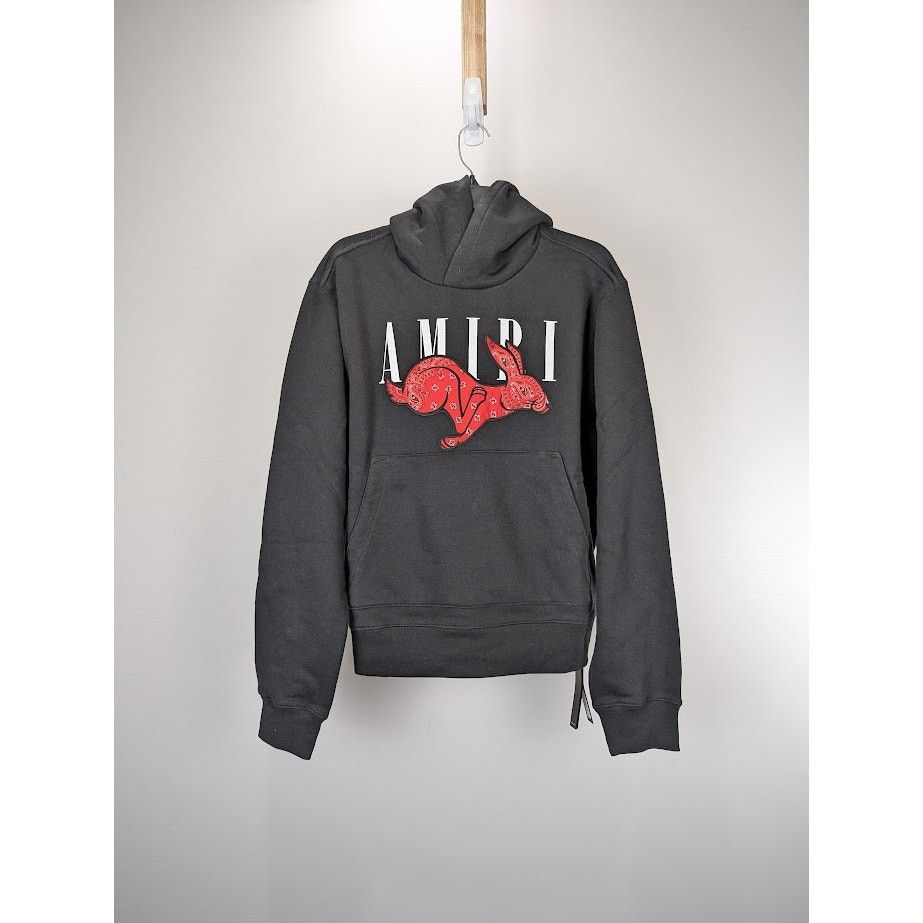 o1rshd1 CNY Rabbit Logo Hoodie in Black