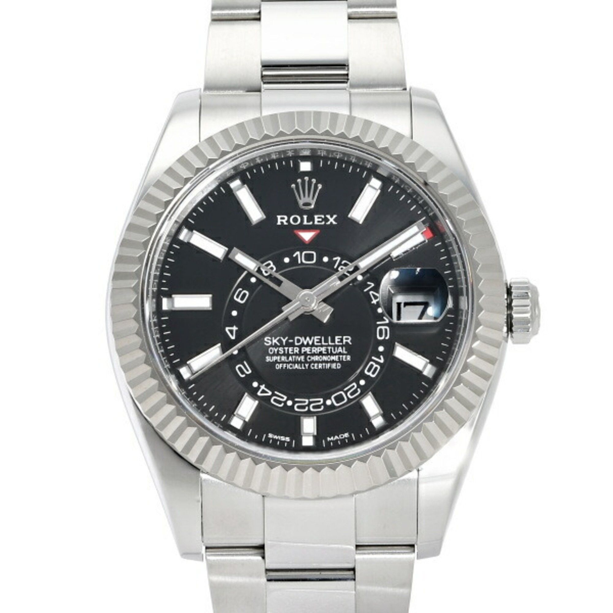 image of Rolex Sky-Dweller 326934 Bright Black Dial Watch Men's