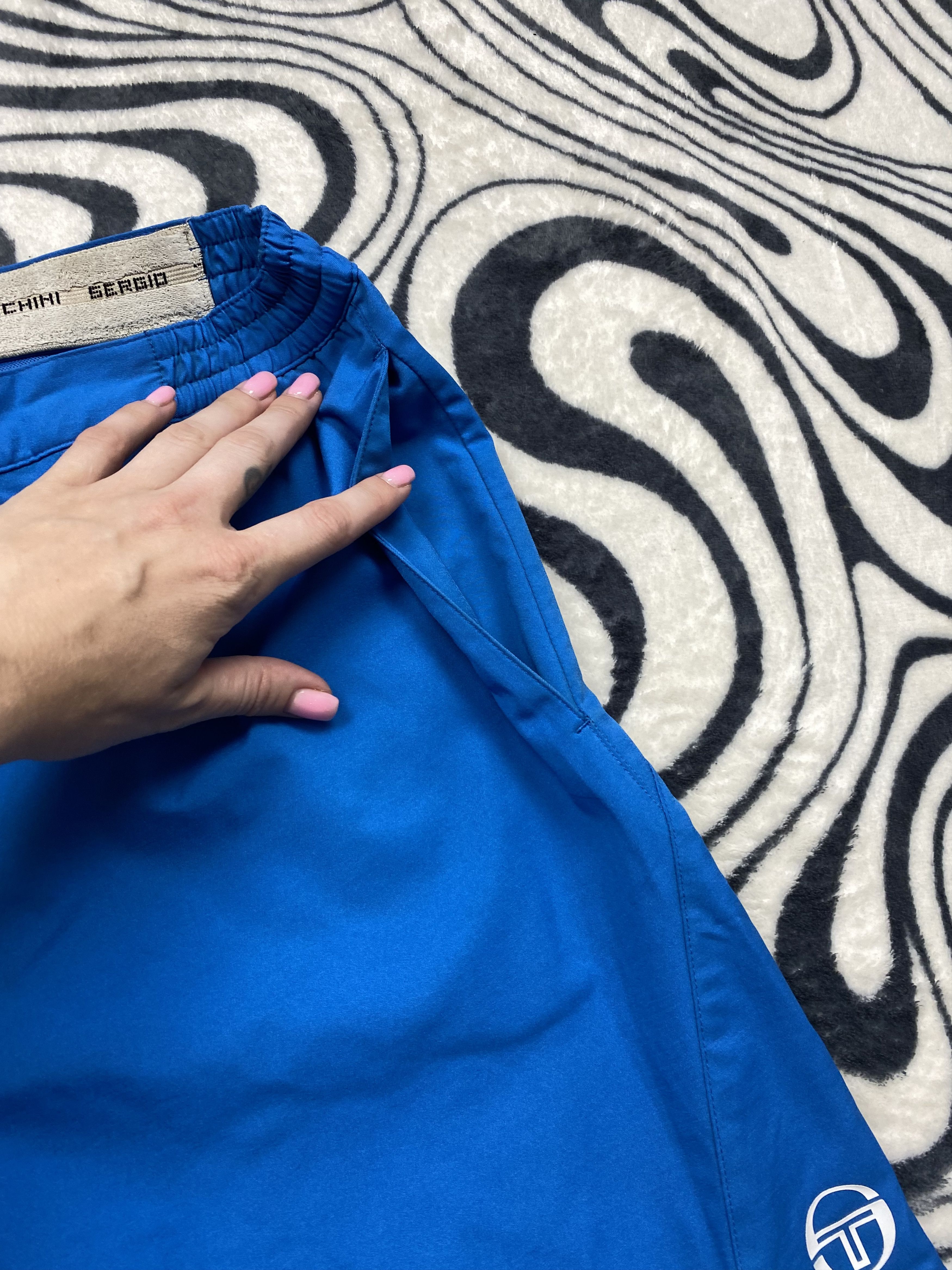 Sergio Tacchini × Vintage Sergio Tacchini Vintage Mens Tennis Nylon Shorts Y2K Size US 34 / EU 50 - 3 Thumbnail